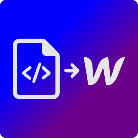 Webflow HTML Importer Webflow HTML Importer Logo
